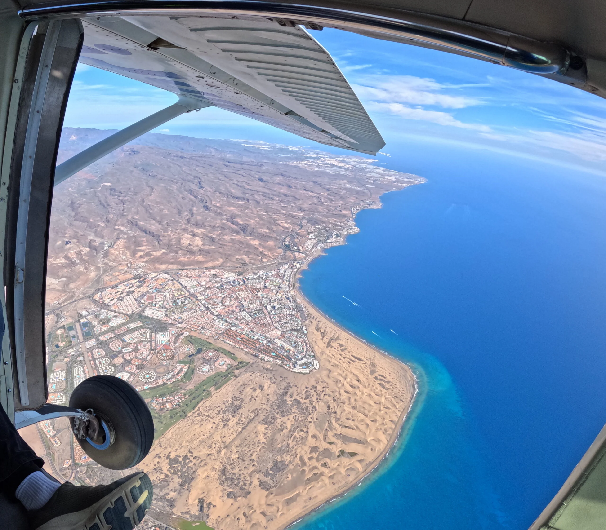 Salto en paracaídas en tándem en Gran Canaria