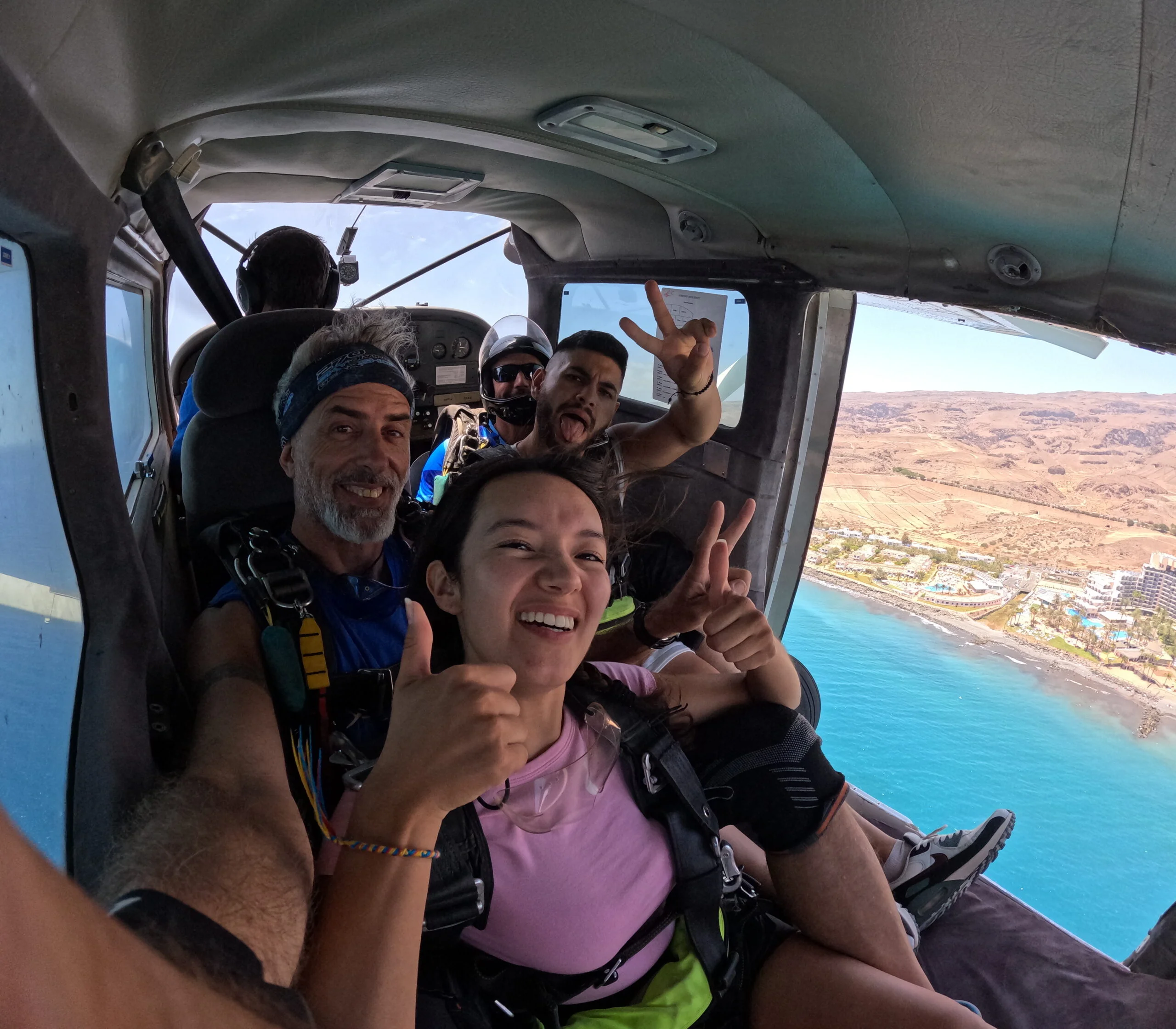 Salto en paracaídas en tándem en Gran Canaria