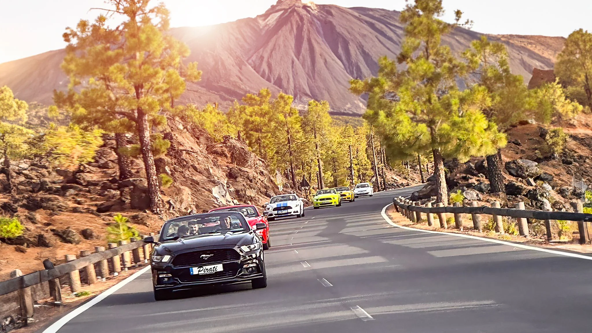 Sunset Tour on Teide – Convertible Mustang